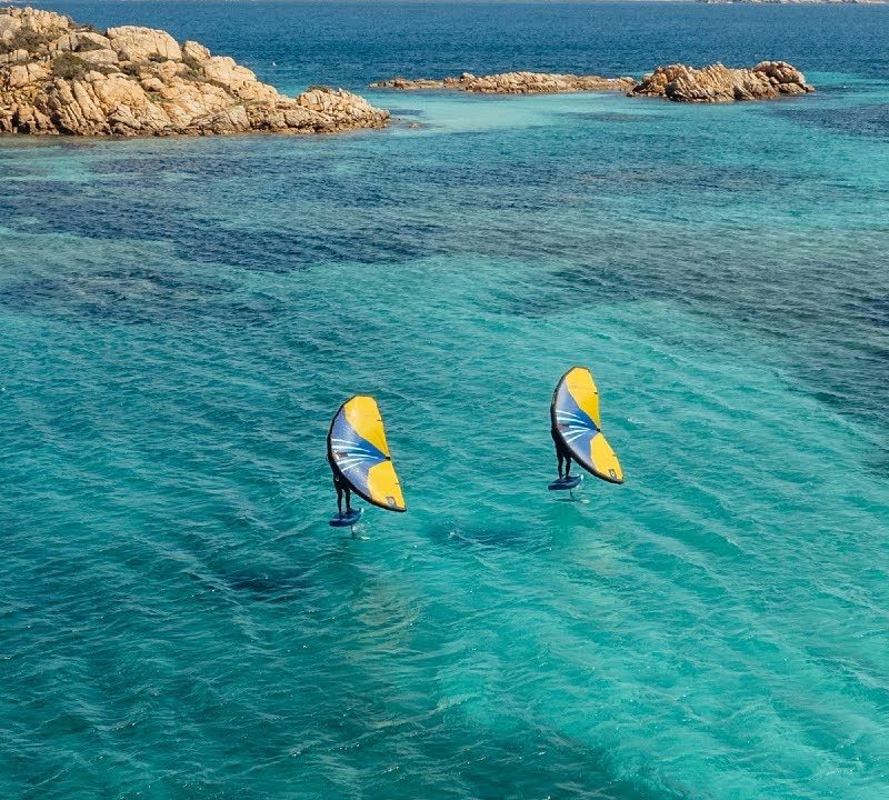 Wingfoil + hidrofoil bord Unifiber Impulse 5'4 albastru marin UF900180120 22