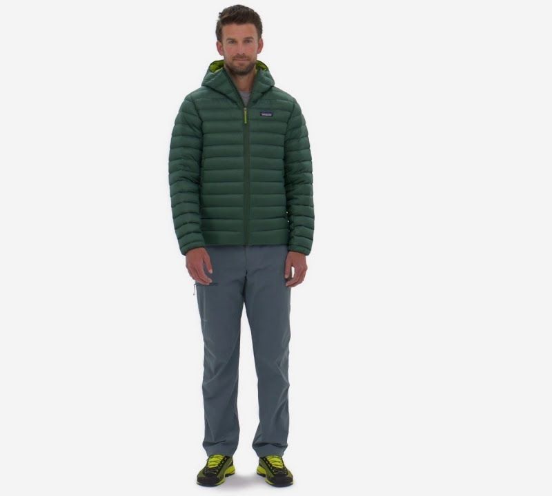 Geacă de iarnă pentru bărbați Patagonia Down Sweater Hoody basin green 10