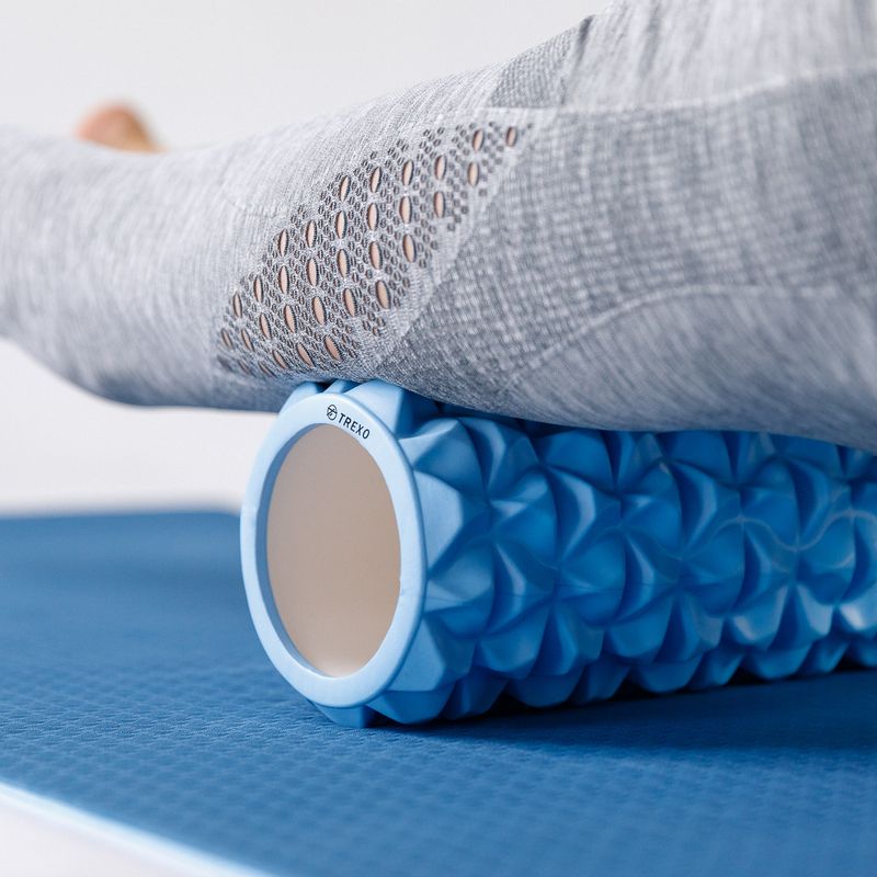 Cilindru de masaj XTREXO EVA PVC albastru MR-EV01N 7