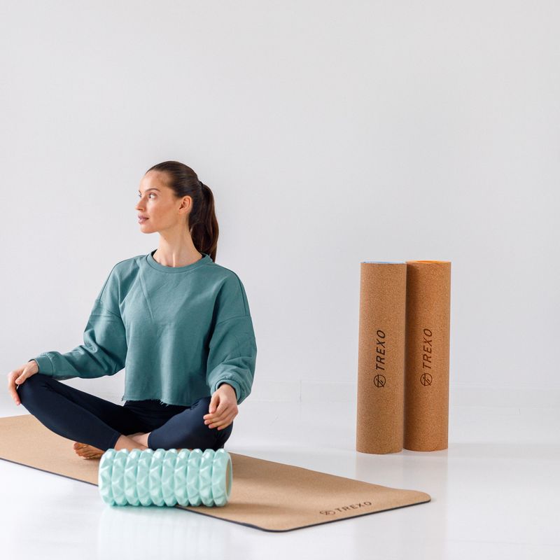 Cilindru de masaj XTREXO EVA PVC negru MR-EV01C 7