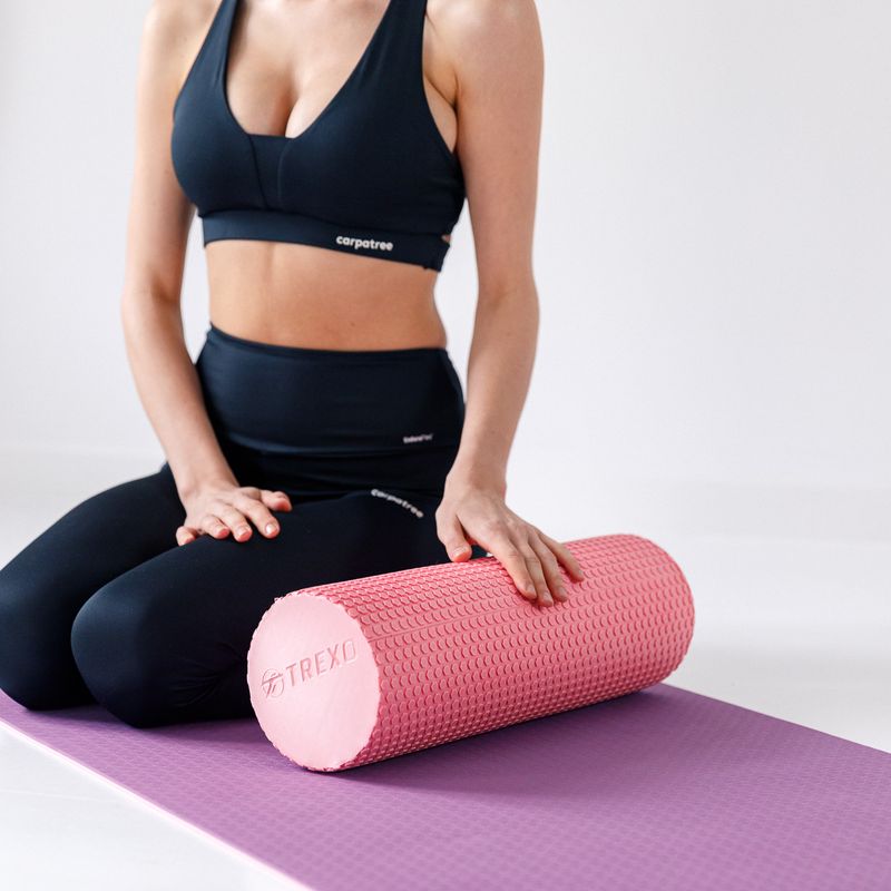 Rolă pentru masaj XTREXO EVA roz MR-EV03C 15