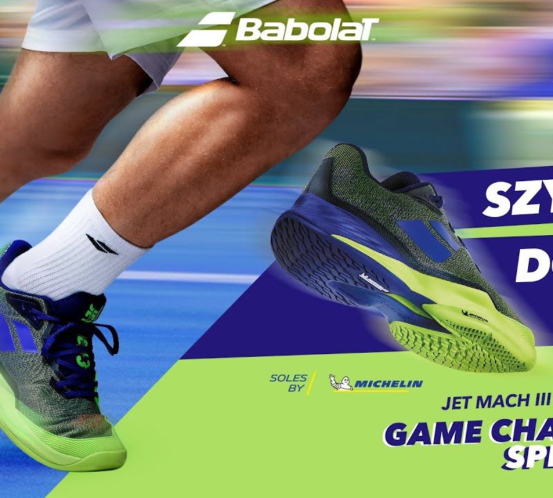 Pantofi de tenis pentru copii BABOLAT 22 Jet Mach 3 Clay albastru panglică 33S22730 10