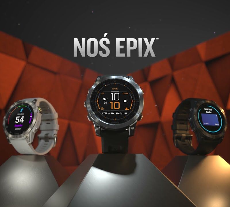 Ceas sport Garmin Epix 2 Hrm Elevate Ox argintiu 010-02582-01 8