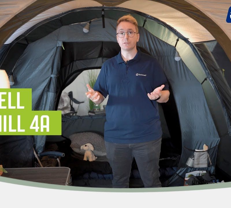 Outwell Starhill 4A 4 persoane cort de camping albastru marin 111302 12