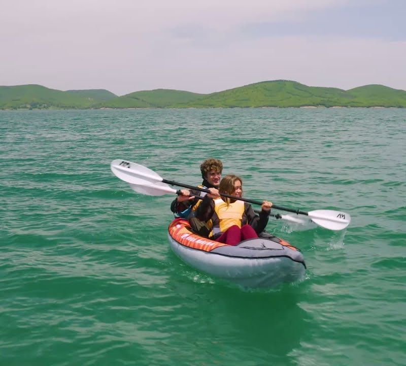 AquaMarina Touring Kayak 2 persoane caiac gonflabil 12'10' portocaliu Memba-390 11