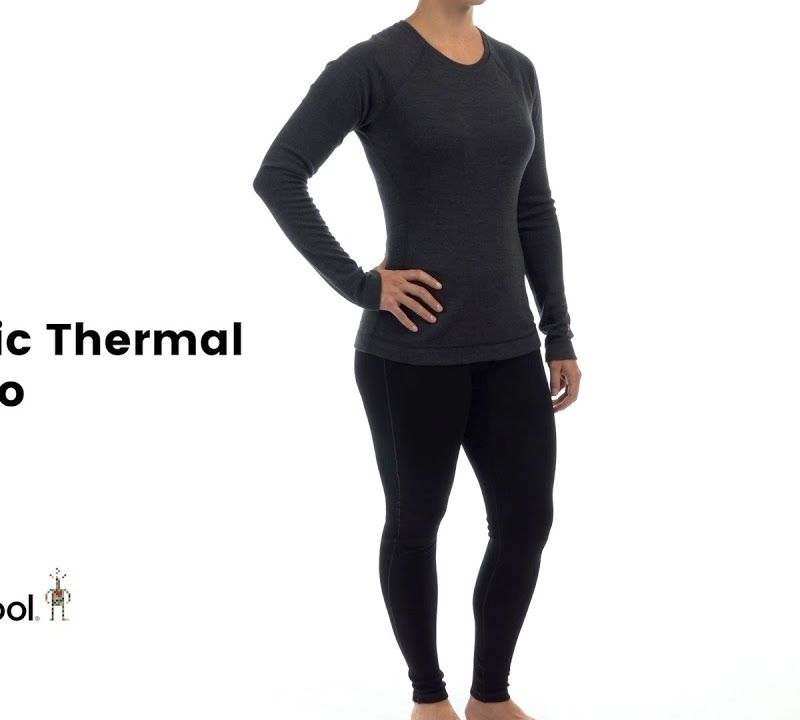 Bluză termică damă Smartwool Merino 250 Baselayer Crew Boxed twilight blue heather 6