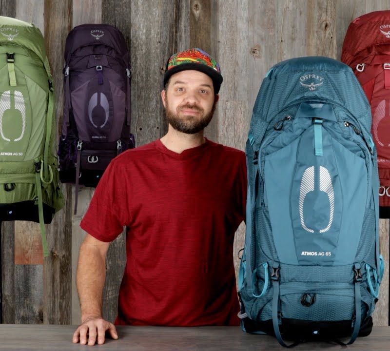 Rucsac de trekking pentru bărbați Osprey Atmos AG 65 l albastru 10004001 10