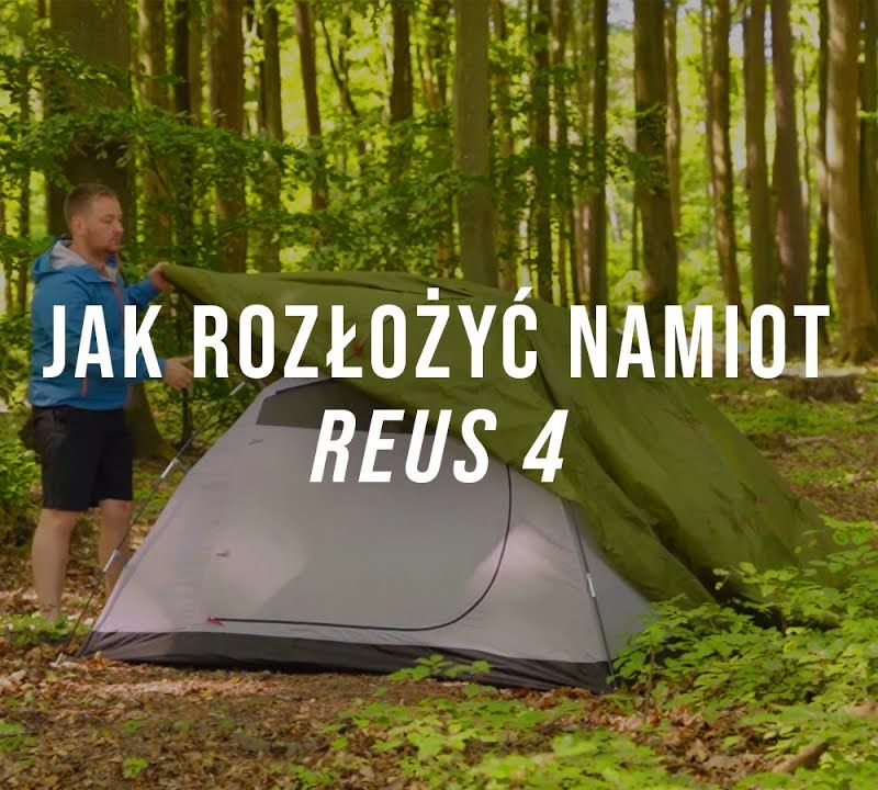 Alpinus Reus 4 corturi de 4 persoane pentru drumeții, verde 13