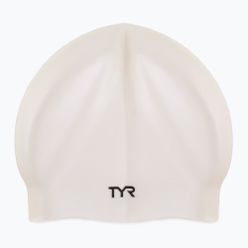 TYR Wrinkle-Free Silicone Swim Cap alb LCS