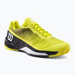 Pantofi de tenis pentru bărbați Wilson Rush Pro 4.0 negru/galben WRS329450