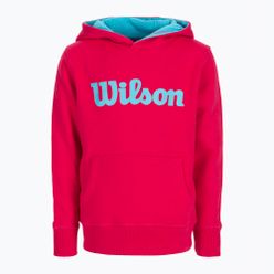 Tricou de tenis Wilson pentru copii Script Cotton PO Hoody roz WRA769221