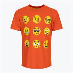 Tricou de tenis pentru copii Wilson Emoti-Fun Tech Tee portocaliu WRA807403