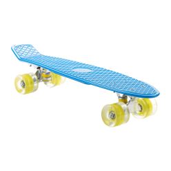Skateboard clasic pentru copii LED Mechanics albastru PW 506