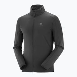 Bărbați Salomon Outrack Full Zip Mid fleece sweatshirt negru LC1369200