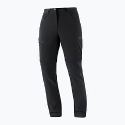 Pantaloni de trekking pentru femei Salomon Wayfarer Zip Off negru LC1701900