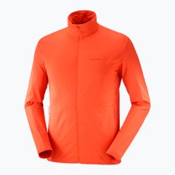Tricou bărbătesc Salomon Outrack Full Zip Mid fleece sweatshirt portocaliu LC1711600