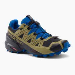 Pantofi de trail Salomon Speedcross 5 GTX verde-albastru pentru bărbați L41612400