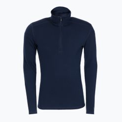 Tricou termic cu mânecă lungă pentru bărbați Smartwool Merino 250 Baselayer 1/4 Zip Boxed, bleumarin, 16356-092-S