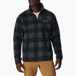 Columbia Steens Mountain imprimate pentru bărbați pulover fleece negru 1478231