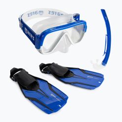 Set de scufundări Mares Nateeva Keewee mască + tub + aripioare albastru 410757
