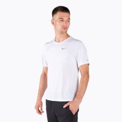 Tricou de alergare pentru bărbați Nike Dri-FIT Miler alb CU5992