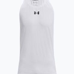 Tricou de baschet pentru bărbați Under Armour Baseline Cotton Tank 100 alb-negru UAR-1361901100-100