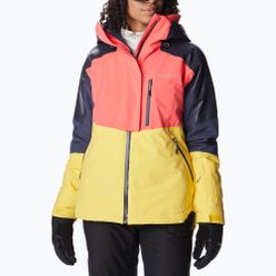 Columbia Snow Slab Blackdot jachetă de schi pentru femei galben-roșu 2007551