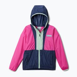 Columbia pentru copii Back Bowl jachetă cu glugă cu glugă și hanorac roz și albastru marin 2031582695