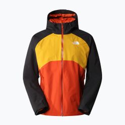 Jachetă de ploaie pentru bărbați The North Face Stratos negru-portocaliu-roșu NF00CMH9IMV1