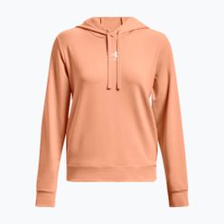 Tricou de antrenament pentru femei Under Armour Rival Terry Hoodie portocaliu 1369855