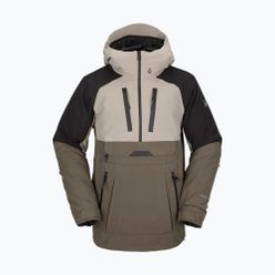 Jachetă de snowboard pentru bărbați Volcom Brighton Pullover maro/negru G0652315