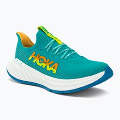 Pantofi de alergare pentru bărbați HOKA Carbon X 3 albastru/galben 1123192-CEPR