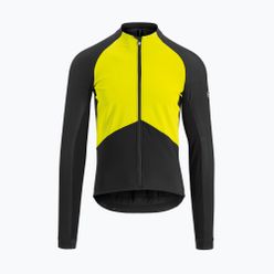 Tricou de ciclism ASSOS Mille GT Spring Fall pentru bărbați negru/galben 11.30.344.32