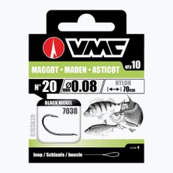 VMC Maggot methode lider bucla bucla cârlig și barbă + linie 10 buc. nichel negru 703810