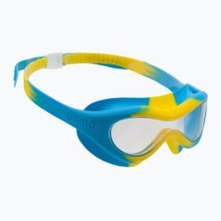 Mască de înot pentru copii ARENA Spider Mask albastru și galben 004287