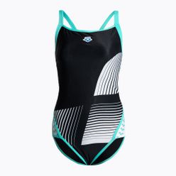 Costum de baie o piesă pentru femei arena Icons Super Fly Back Logo negru 005655