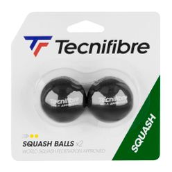 Mingi de squash Tecnifibre sq Balls Double Yellow Dot 2p negru 54BASQDOUB