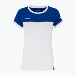 Tecnifibre Stretch alb și albastru tricou de tenis pentru copii 22LAF1 F1