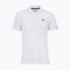 Tricou de tenis pentru bărbați Tecnifibre Polo Pique alb 25POlOPIQ