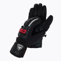 Mănuși de schi pentru bărbați Rossignol Wc Expert Lth Impr G, negru, RLKMG04