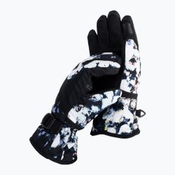 Mănuși de snowboard pentru copii Roxy Jetty negru și alb ERGHN03036-KVJ1