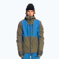 Jachetă snowboard Quiksilver Muldrow pentru bărbați verde EQYTJ03376