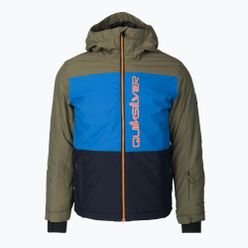 Jachetă snowboard pentru copii Quiksilver Side Hit verde-albastru EQBTJ03158