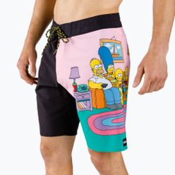 Billabong pantaloni scurți de baie pentru bărbați Simpsons Family Couch 19 negru C1BS72BIP2 193BI