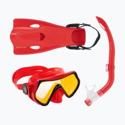 Set Aqualung Hero Set de snorkel pentru copii roșu SV1160675SM