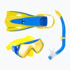 Setul de snorkelling pentru copii Aqualung Hero galben și albastru SV1160740SM