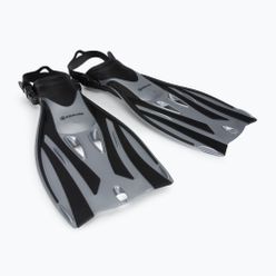 Aqualung Fizz negru și argintiu aripioare de scufundări FA3610115SM