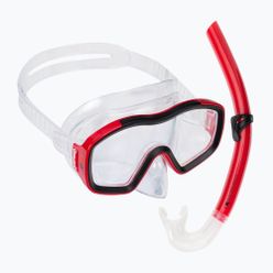 Aqualung Raccon Combo Kit de snorkel pentru copii Mască + Snorkel roșu/negru SC4000098