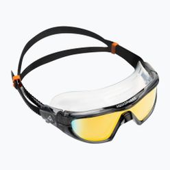 Mască de înot Aquasphere Vista Pro gri închis/negru/portocaliu oglindă din titan MS5591201LMO