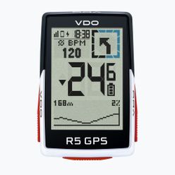VDO R5 GPS GPS Set complet de senzori pentru biciclete contor negru și alb 64052